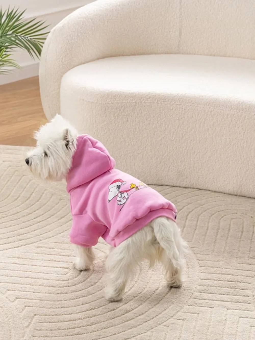 Berkshire Peanuts Size Small Snoopy & Woodstock Pink Dog Sweatshirt